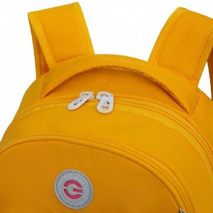 Рюкзак школьный GRIZZLY с карманом для ноутбука 13", жесткой спинкой, двумя отделениями, для девочки