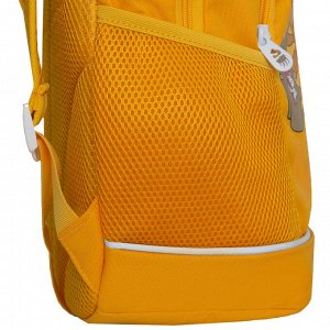 Рюкзак школьный GRIZZLY с карманом для ноутбука 13", жесткой спинкой, двумя отделениями, для девочки