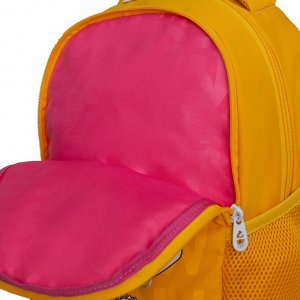 Рюкзак школьный GRIZZLY с карманом для ноутбука 13", жесткой спинкой, двумя отделениями, для девочки