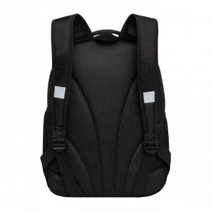 Рюкзак школьный GRIZZLY с карманом для ноутбука 13", жесткой спинкой, двумя отделениями, для девочки