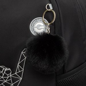 Рюкзак школьный GRIZZLY с карманом для ноутбука 13", жесткой спинкой, двумя отделениями, для девочки