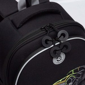Ранец школьный формованный GRIZZLY с анатомической спинкой на ножках, для мальчика