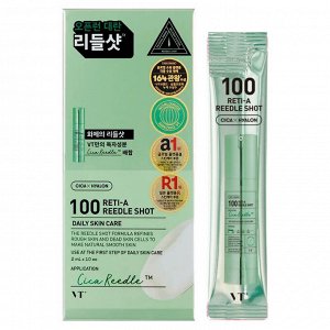 Бустер-сыворотка с микроиглами и ретинолом  VT 100 Leti-A Riddle Shot Stick Pouch