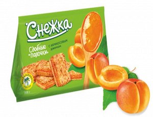 Изделия х/б сдобные палочки "Снежка" с абрикосовым джемом 300 г
