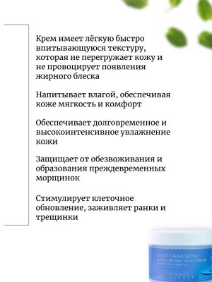 Jigott Увлажняющий крем с гиалуроновой кислотой Aura Secret Hyaluronic Acid