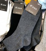 Носки K&#039;sox хлопковые средней длинны однотонные, темно-серый