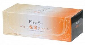 Двухслойные мягкие бумажные салфетки Due Moisture с лосьоном, увеличенные, произведены на воде с горы Фудзи 180 шт.