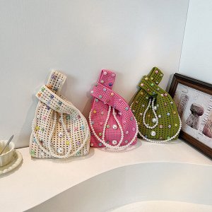 Сумка женская, летняя, пляжная, через плечо, текстиль