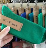 Носки K&#039;SOX хлопковые высокие однотонные, зеленый