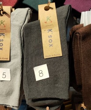 Носки K'SOX хлопковые высокие однотонные, графит