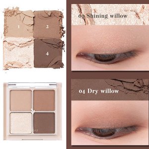 Компактная палетка теней для век Rom&Nd Better Than Eyes #N01 Dry Willow Flower, 7гр