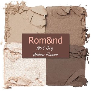 Компактная палетка теней для век Rom&Nd Better Than Eyes #N01 Dry Willow Flower, 7гр