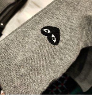 Носки Kikiyasocks хлопковые высокие с рисунком, белый