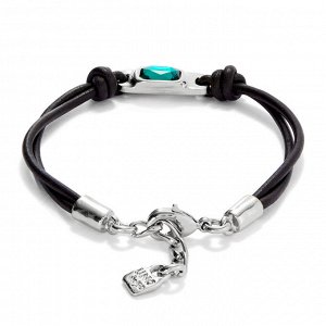 Браслет PUL2480 MAGNETICA кож. зел. сер.