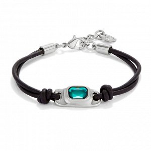 Браслет PUL2480 MAGNETICA кож. зел. сер.