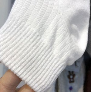 Носки Сoam socks хлопковые короткие однотонные, белый