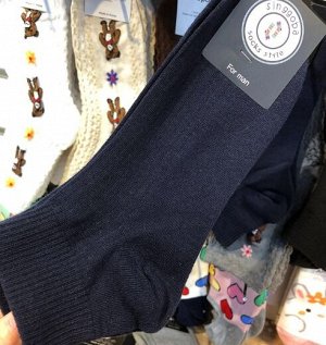 Носки Сoam socks хлопковые короткие однотонные, синий