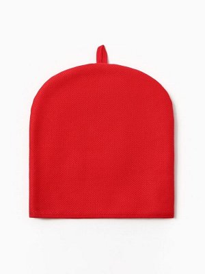 Грелка на чайник Этель Home collection red 28x28 см, 61% лён, 39% хлопок