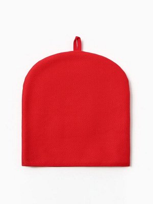 Грелка на чайник Этель Home collection red 28x28 см, 61% лён, 39% хлопок