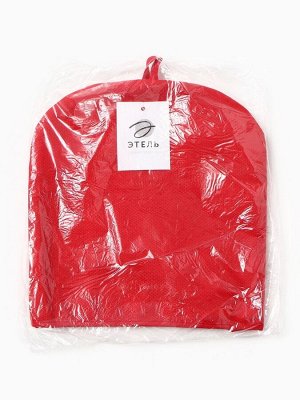 Грелка на чайник Этель Home collection red 28x28 см, 61% лён, 39% хлопок