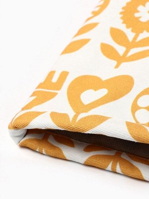 Грелка на чайник Этель Yellow garden 28x28 см, 100% хлопок, саржа 190 г/м²