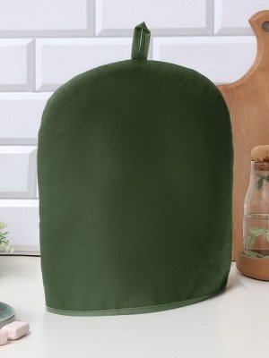 Грелка на чайник Этель Home collection green 28x28 см, 56% лён, 44% хлопок