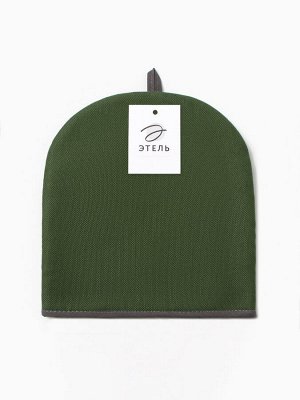 Грелка на чайник Этель Home collection green 28x28 см, 56% лён, 44% хлопок