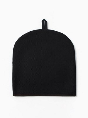Грелка на чайник Этель Home collection black 28x28 см, 45% лён, 55% хлопок