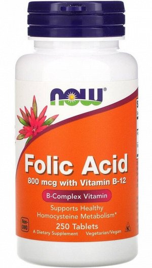 Фолиевая кислота (800 мкг),  FOLIC ACID 800mcg