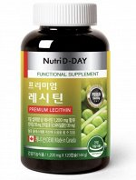 Премиальный лецитин для здоровья мозга, печени и сердца NUTRI D DAY PREMIUM LECITHIN, 1,200MG*120