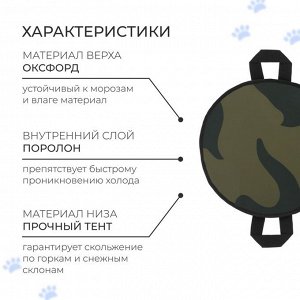 Ледянка Snow Cat, d=40 см, толщина 2 см, цвет МИКС