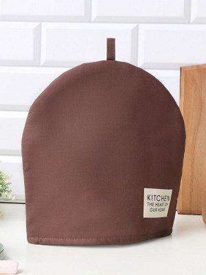 Грелка на чайник Этель Kitchen, 28x28 см, 100% хлопок, саржа 220 г/м², коричневая