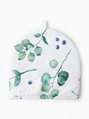 Грелка на чайник Этель Eucalyptus 28x28 см, 100% хлопок, 190 г/м²