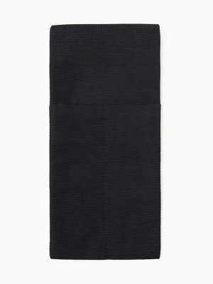 Набор конвертов для приборов Home collection black-2 шт., 22x10 см, 45% лён, 55% хлопок