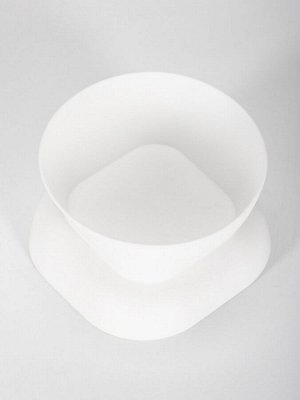 Миска для животных КУБ 0.2 л, Soft-touch, белый