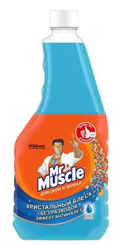 Запасной блок для мытья стекол Mr.Muscle После дождя 500 мл