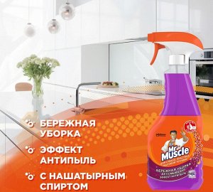 Mr Muscle чистящее средство для стёкол и поверхностей лаванда 530 мл