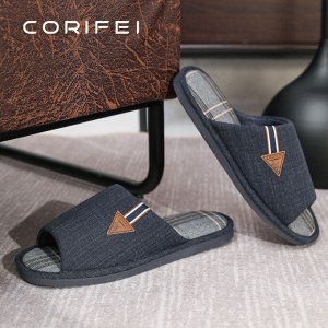 Домашние тапочки мужские Corifei, тёмно-синие (45)