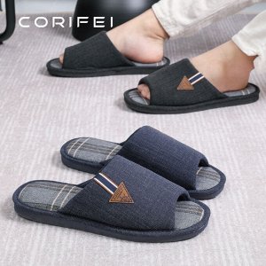 Домашние тапочки мужские Corifei, тёмно-синие (45)