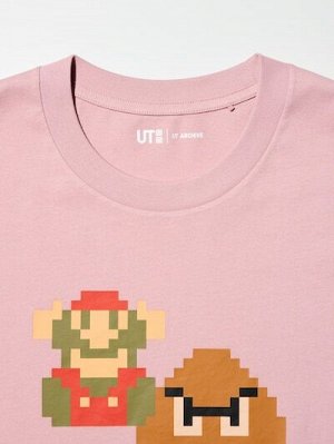 UNIQLO UT - хлопковая футболка с дизайном Super Mario - 11 PINK