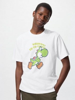 UNIQLO UT - хлопковая футболка с дизайном Super Mario - 00 WHITE
