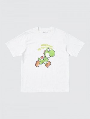 UNIQLO UT - хлопковая футболка с дизайном Super Mario - 00 WHITE