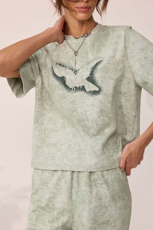 Костюм LYUSHe 4108 зеленый