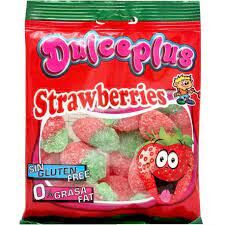 Мармелад со вкусом клубники в посыпке DULCEPLUS 100 гр