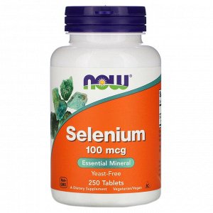 Селен, SELENIUM 100mcg 250 TABS Селен 100 мкг - 250 таблеток