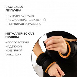 Утяжелители неопреновые ONLYTOP, 2 шт. х 1 кг