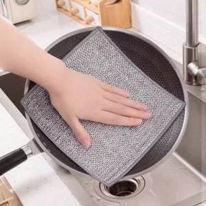 Сетчатая салфетка узелковая для чистки посуды, 20х20