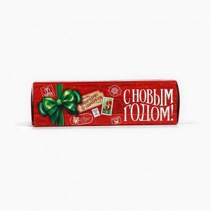 Коробочка для макарун «С Новым годом» 18*5.5*5.5 см