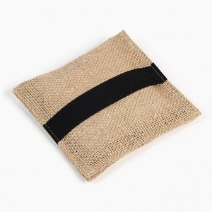 Мочалка джутовая с поролоном Добропаровъ, 12×12 см