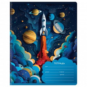 Тетрадь 12 листов, КЛЕТКА, серия "Paper Art", рисунок в ассортименте, 1 шт.